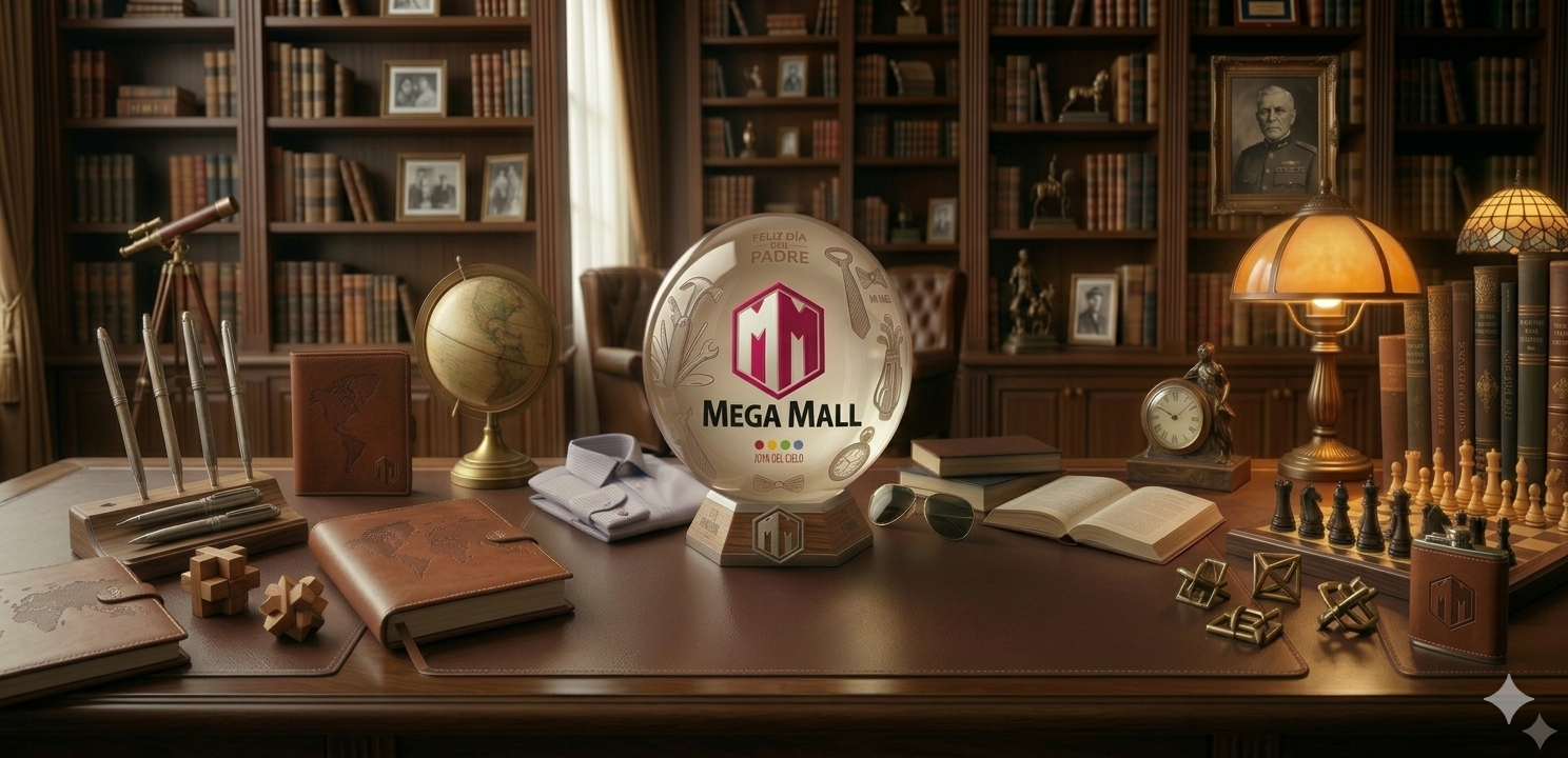 FELIZ DÍA PAPÁ TE DESEA EL MEGA MALL